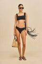 ALLIANA BIKINI TOP - BLACK