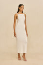 GIULIANA KNIT DRESS - OFF WHITE