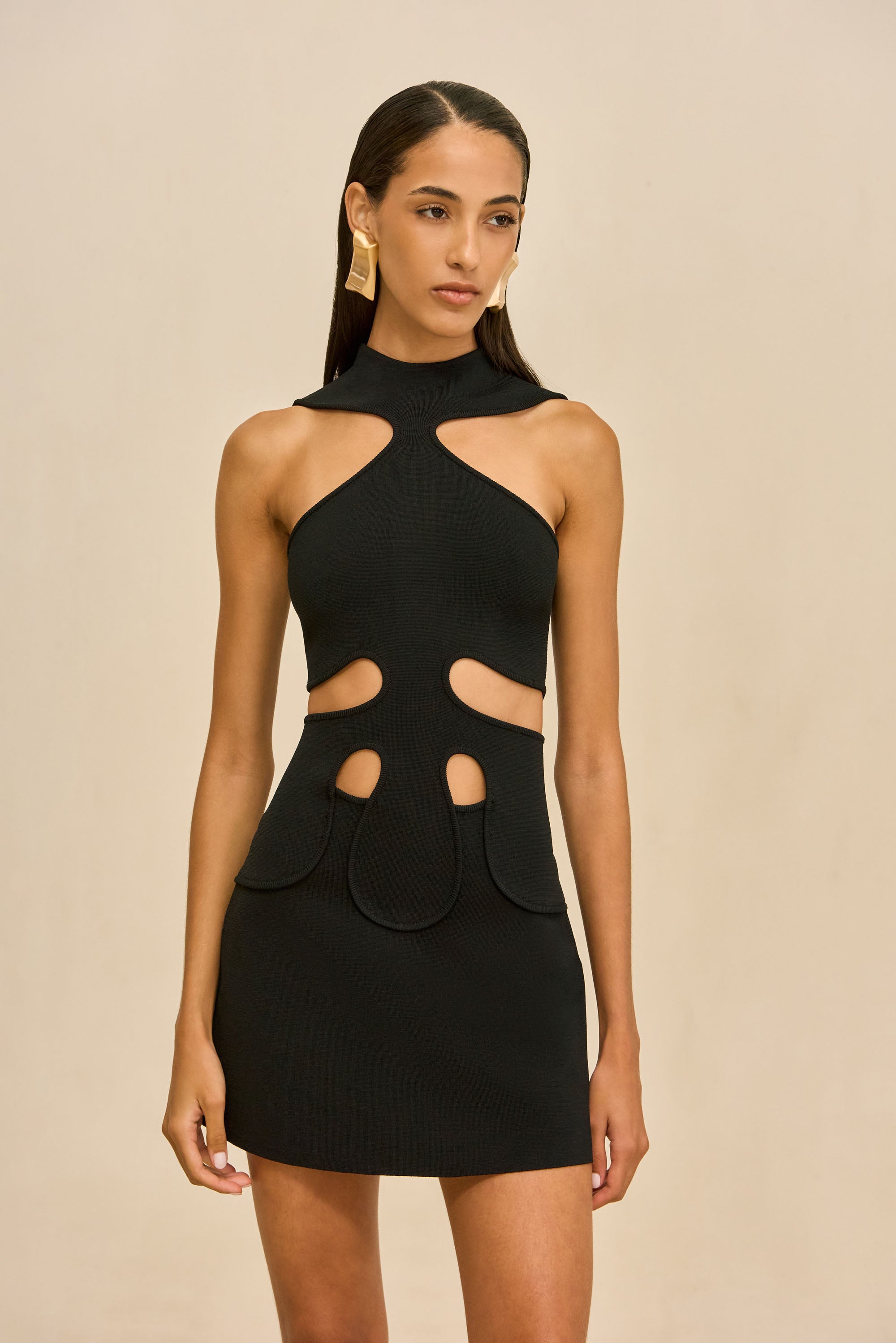 LILLIE KNIT DRESS - BLACK