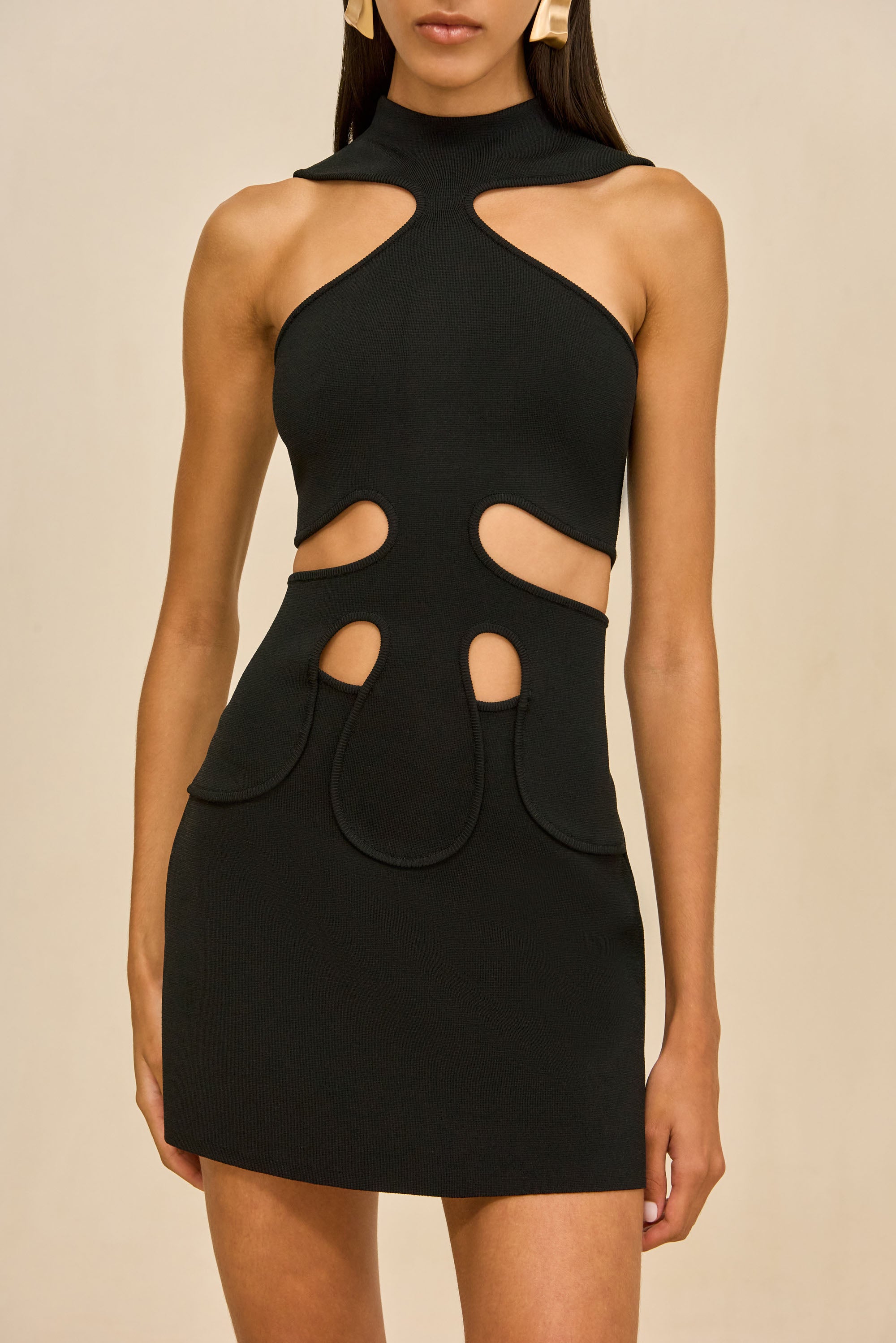 LILLIE KNIT DRESS - BLACK