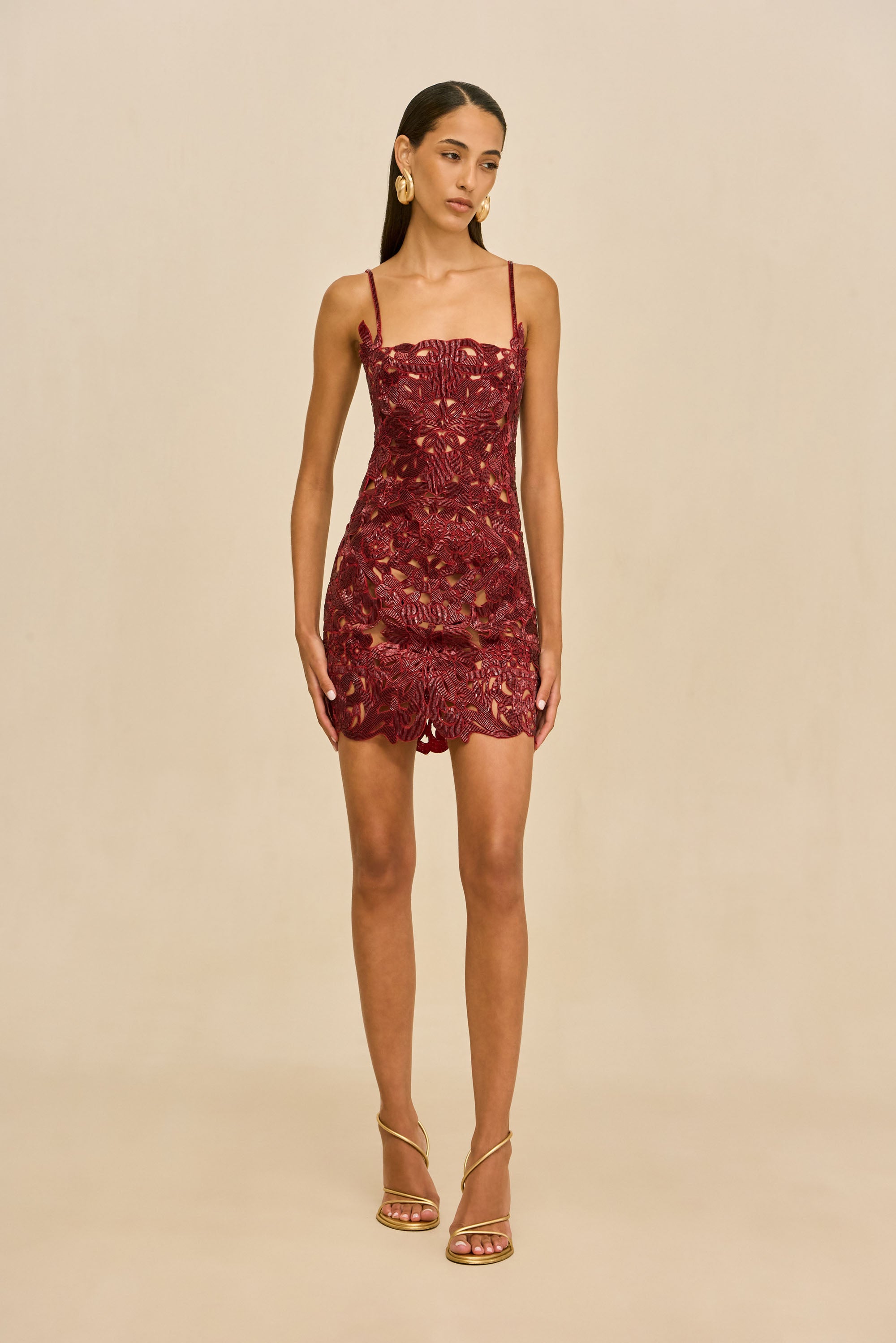 VANYA DRESS - MERLOT