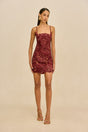 VANYA DRESS - MERLOT