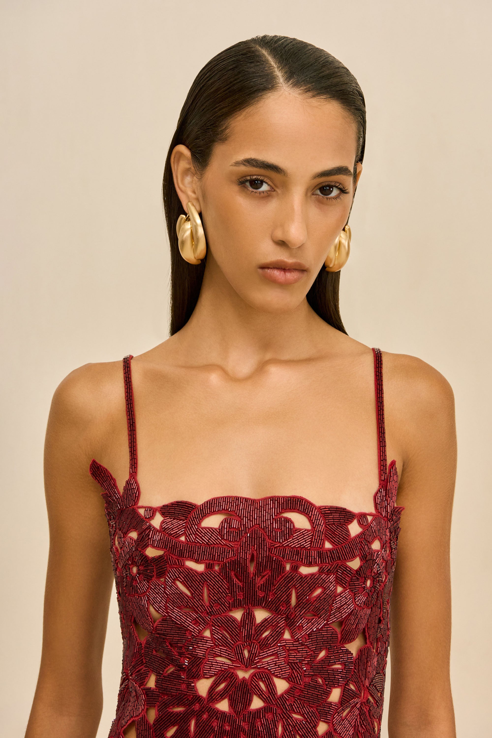 VANYA DRESS - MERLOT