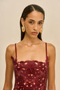 VANYA DRESS - MERLOT