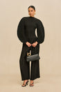 STACIE PANT - BLACK PLISSÉ