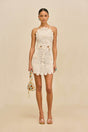 SAMELIA CROCHET DRESS - OFF WHITE