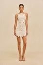 SAMELIA CROCHET DRESS - OFF WHITE