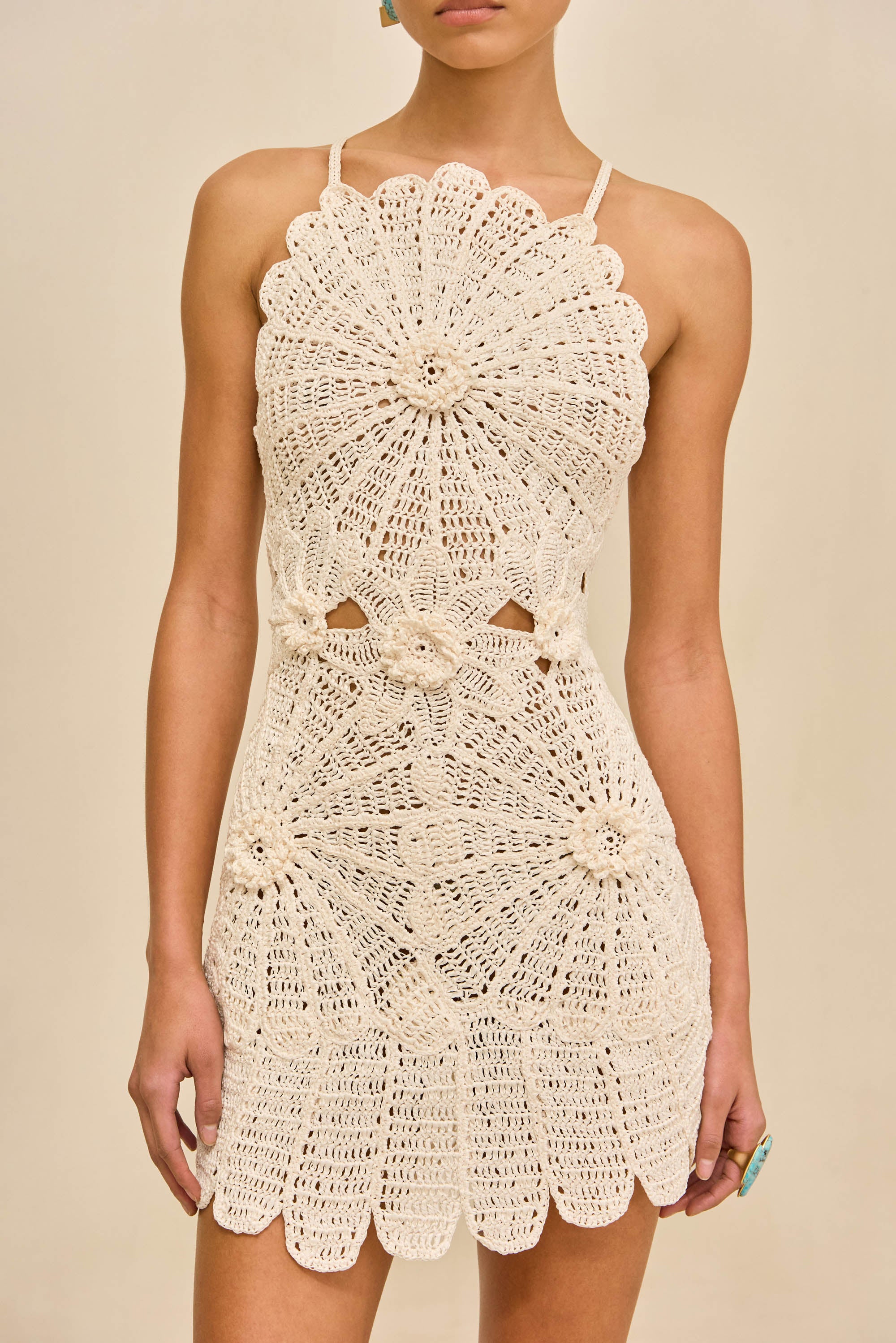 SAMELIA CROCHET DRESS - OFF WHITE – CULT GAIA