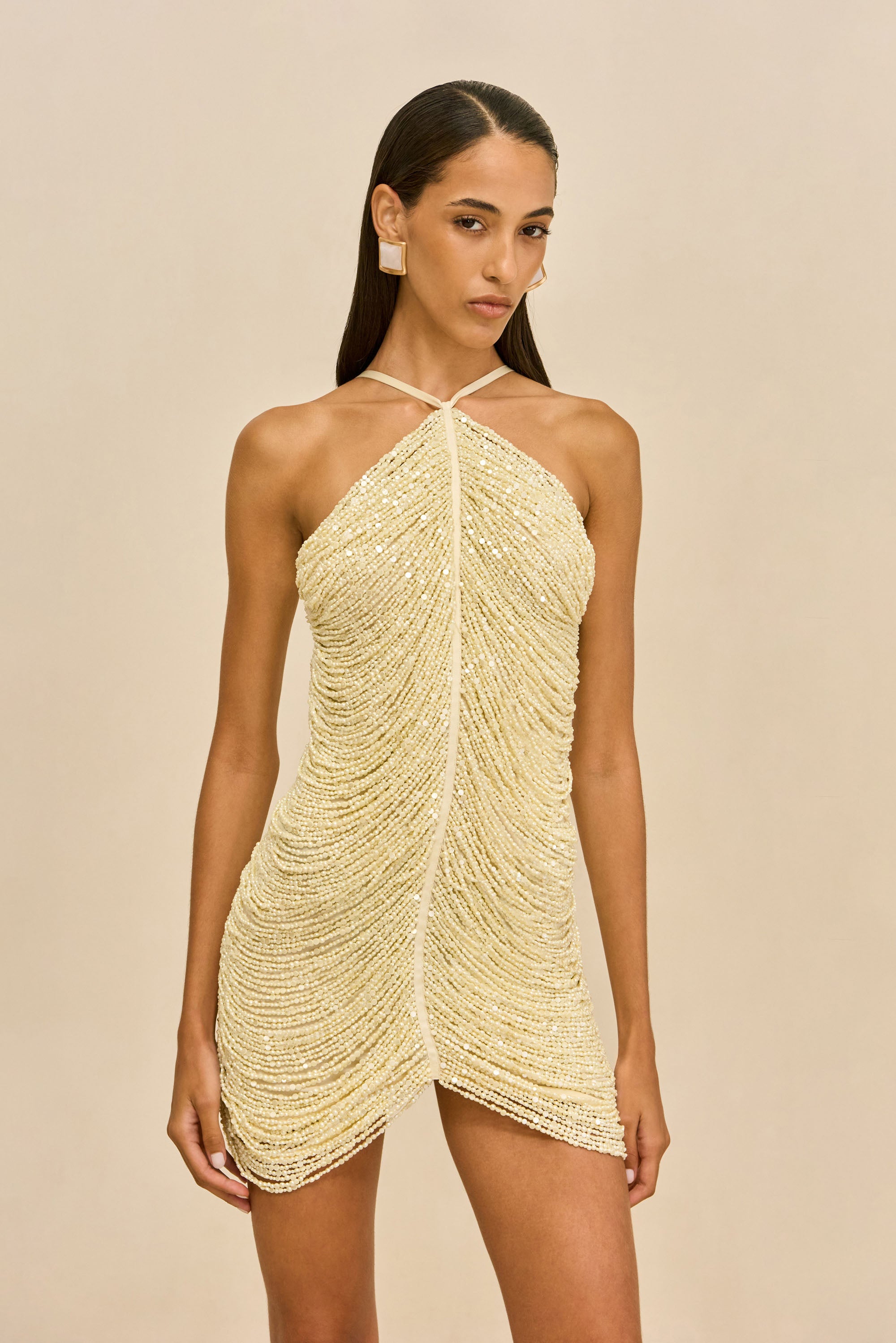 DOMINA DRESS - OFF WHITE CULT GAIA DOMINA DRESS - OFF WHITE CULT GAIA