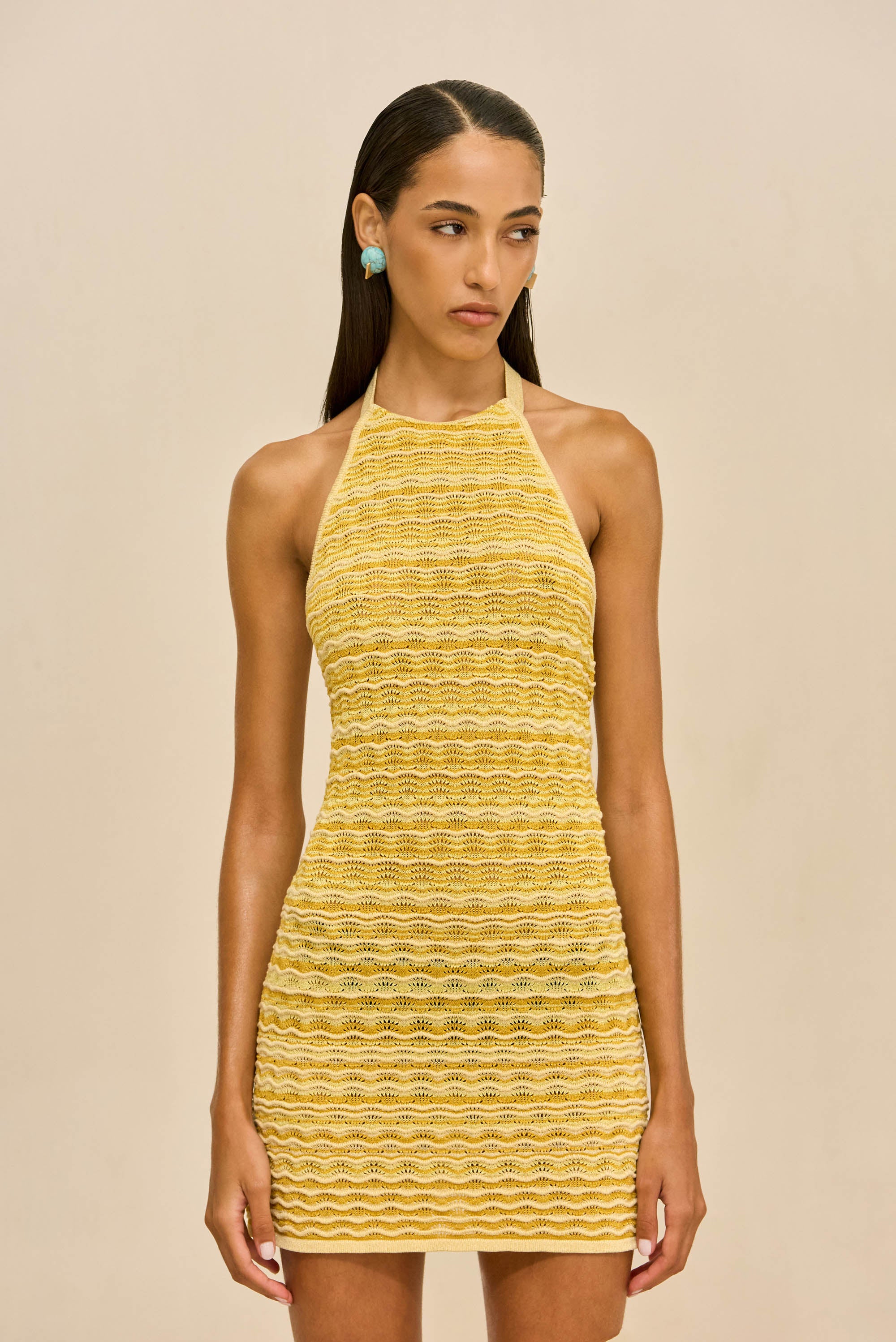 ERINA KNIT DRESS - MARIGOLD