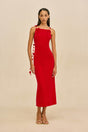 GIULIANA KNIT DRESS - VERMILION