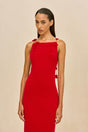 GIULIANA KNIT DRESS - VERMILION