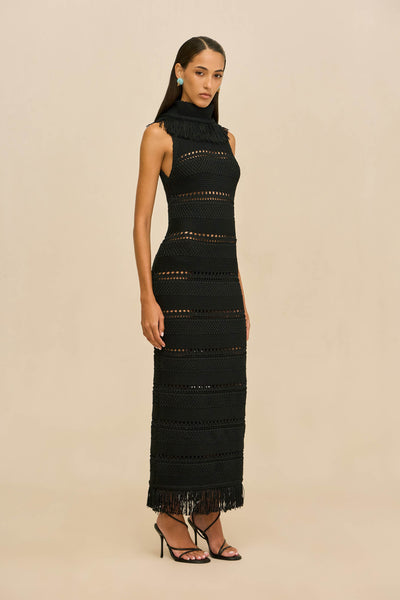 KADIMAH KNIT DRESS - BLACK – CULT GAIA