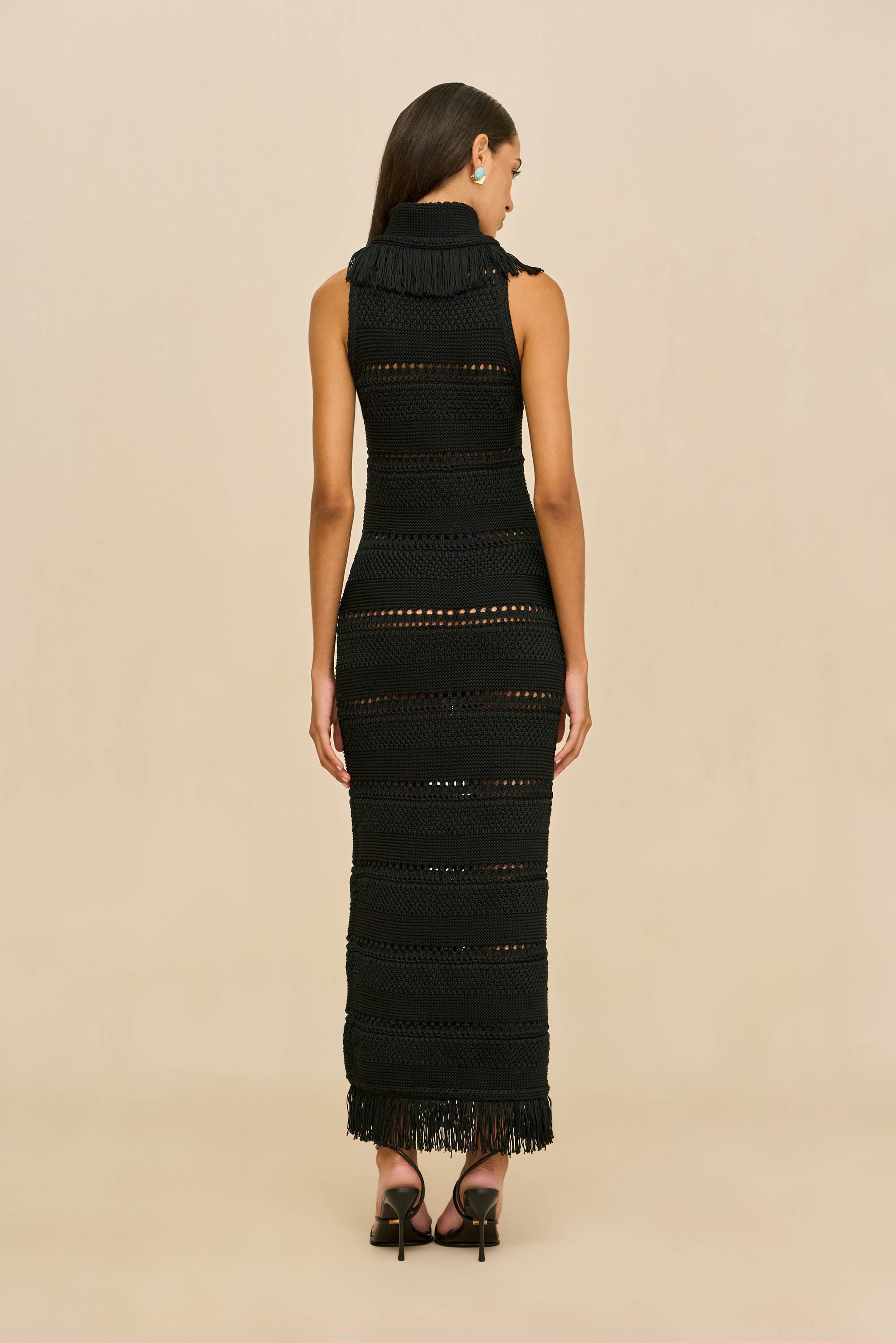 KADIMAH KNIT DRESS - BLACK