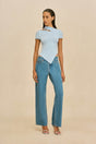 NESSI KNIT TOP - COASTAL
