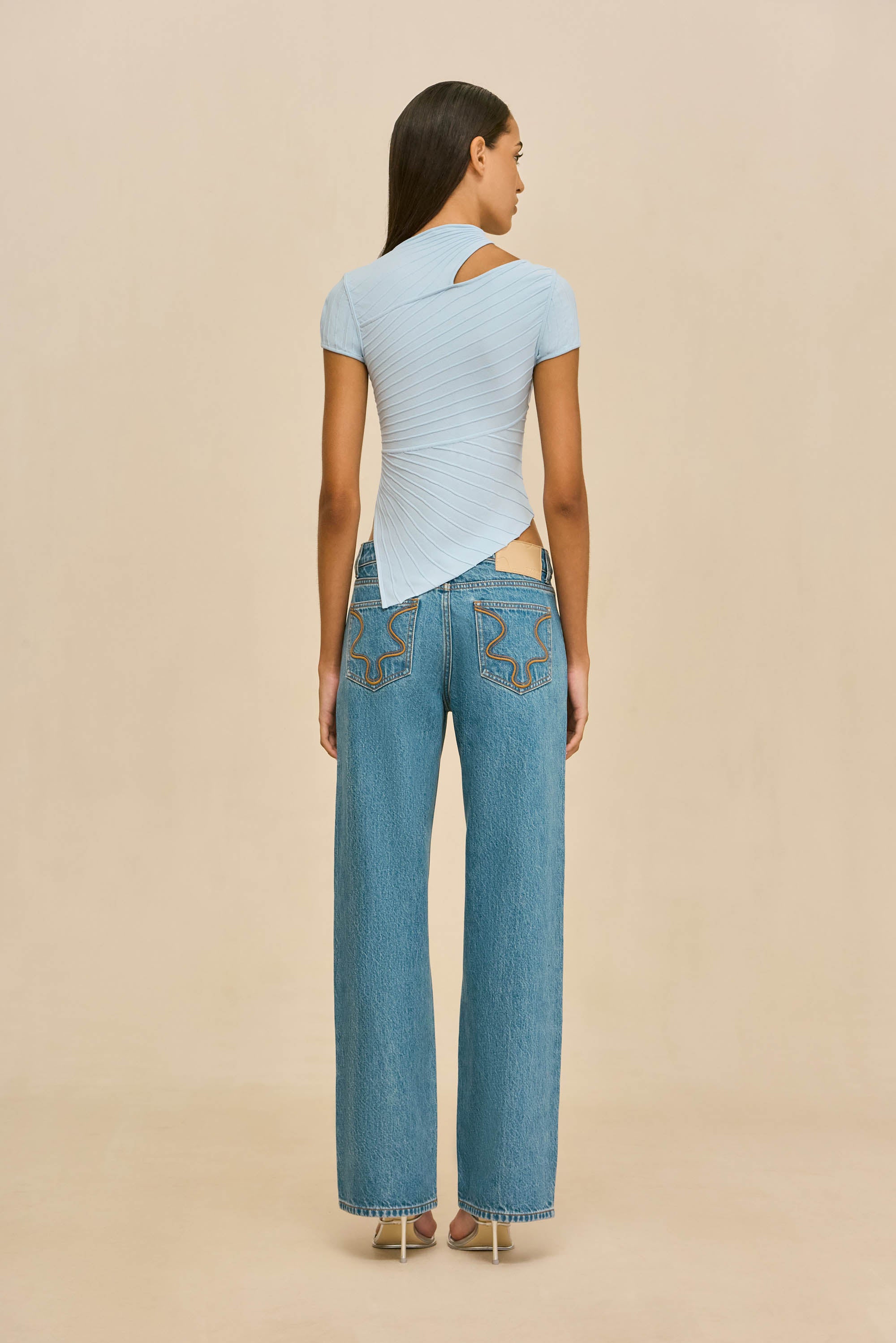 NESSI KNIT TOP - COASTAL