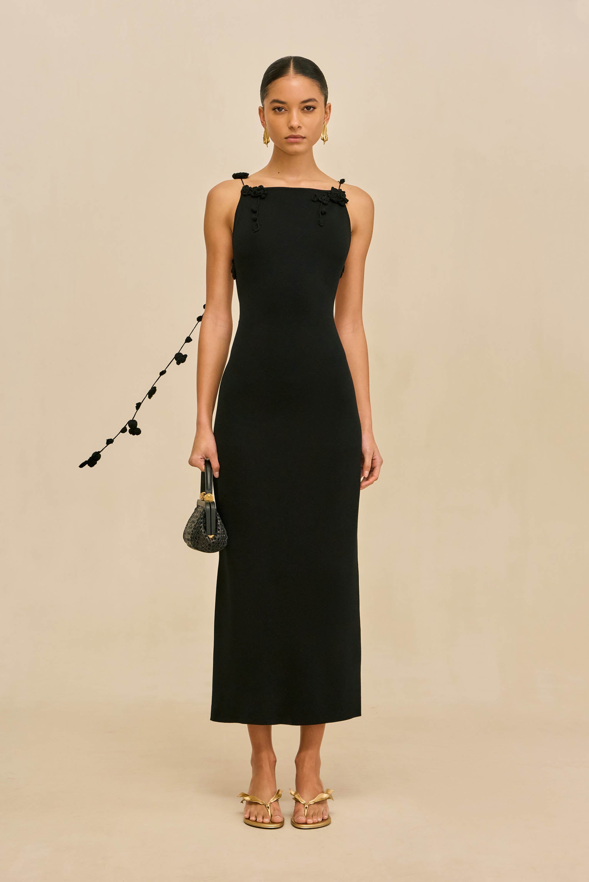 GIULIANA KNIT DRESS - BLACK