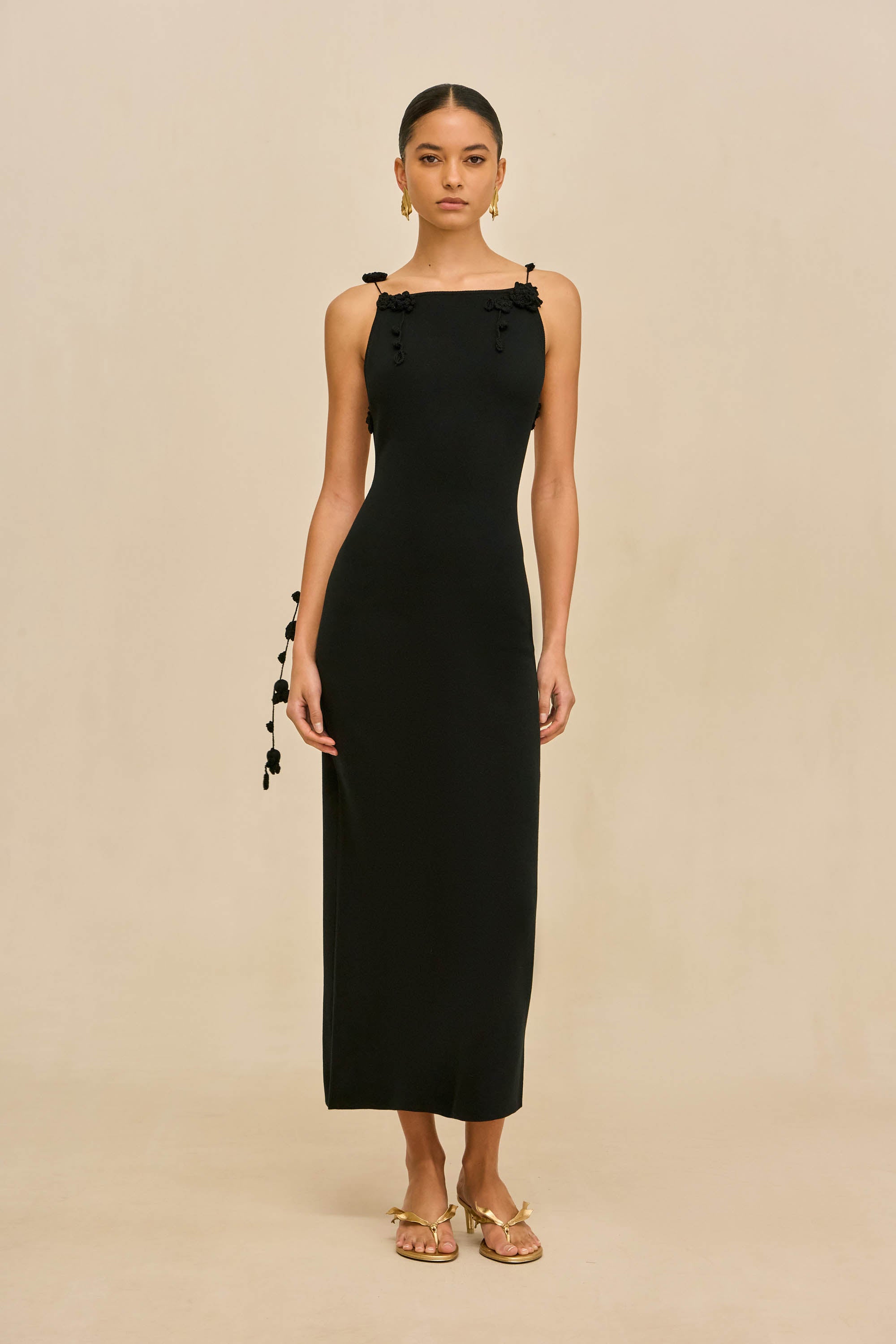 GIULIANA KNIT DRESS - BLACK