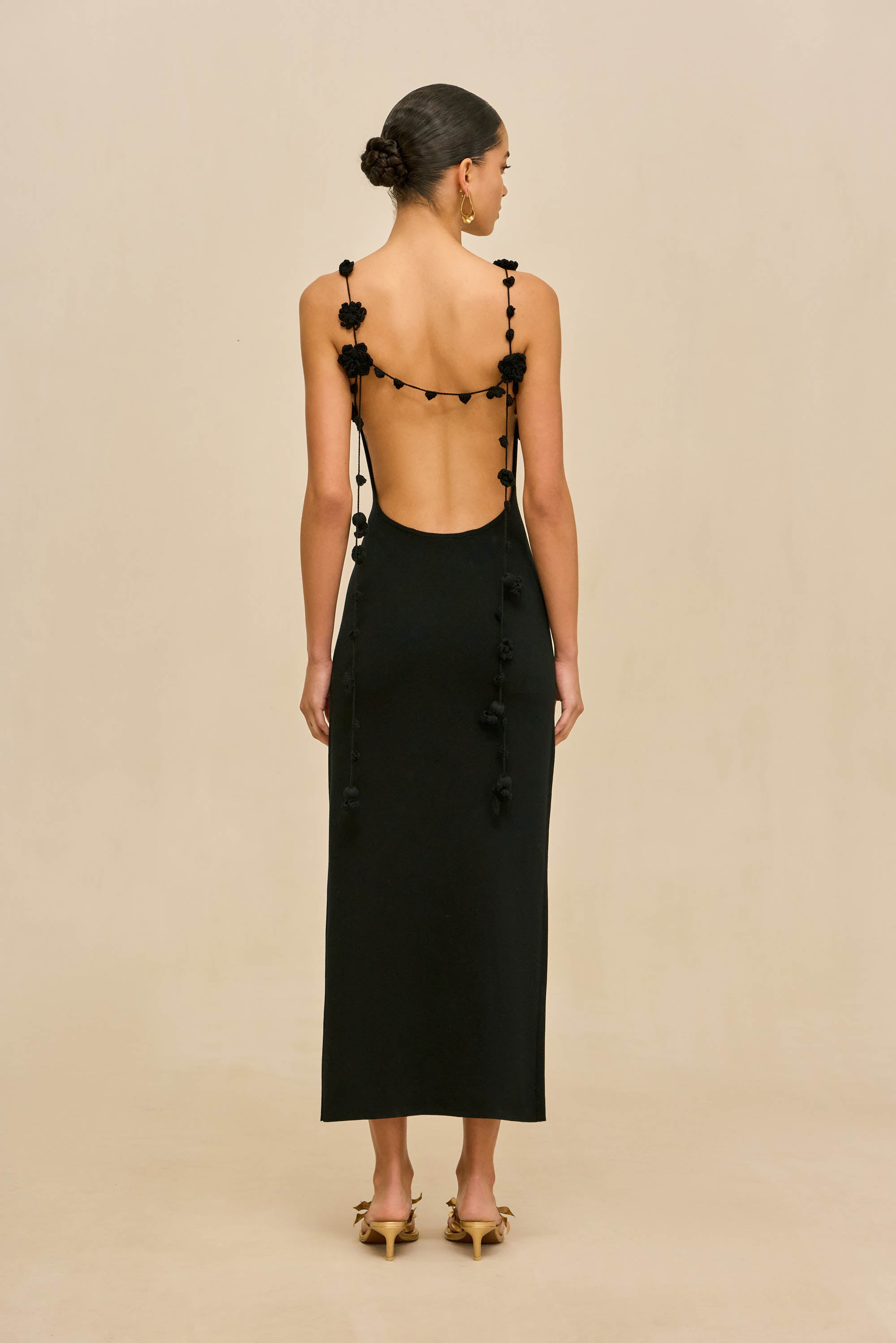 GIULIANA KNIT DRESS - BLACK