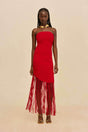 EDINA GOWN - VERMILION