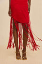 EDINA GOWN - VERMILION