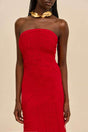 EDINA GOWN - VERMILION