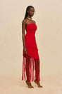 EDINA GOWN - VERMILION