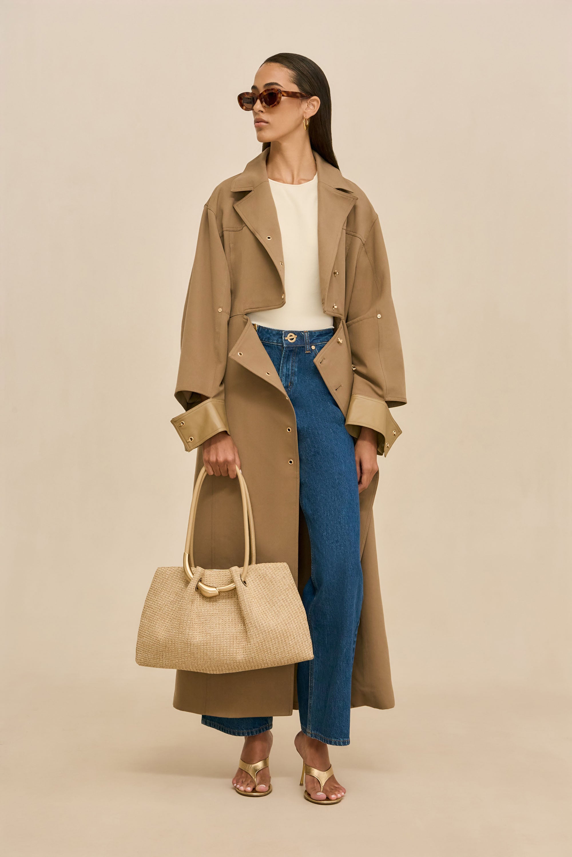 MAGDALENA TRENCH COAT - SESAME – CULT GAIA