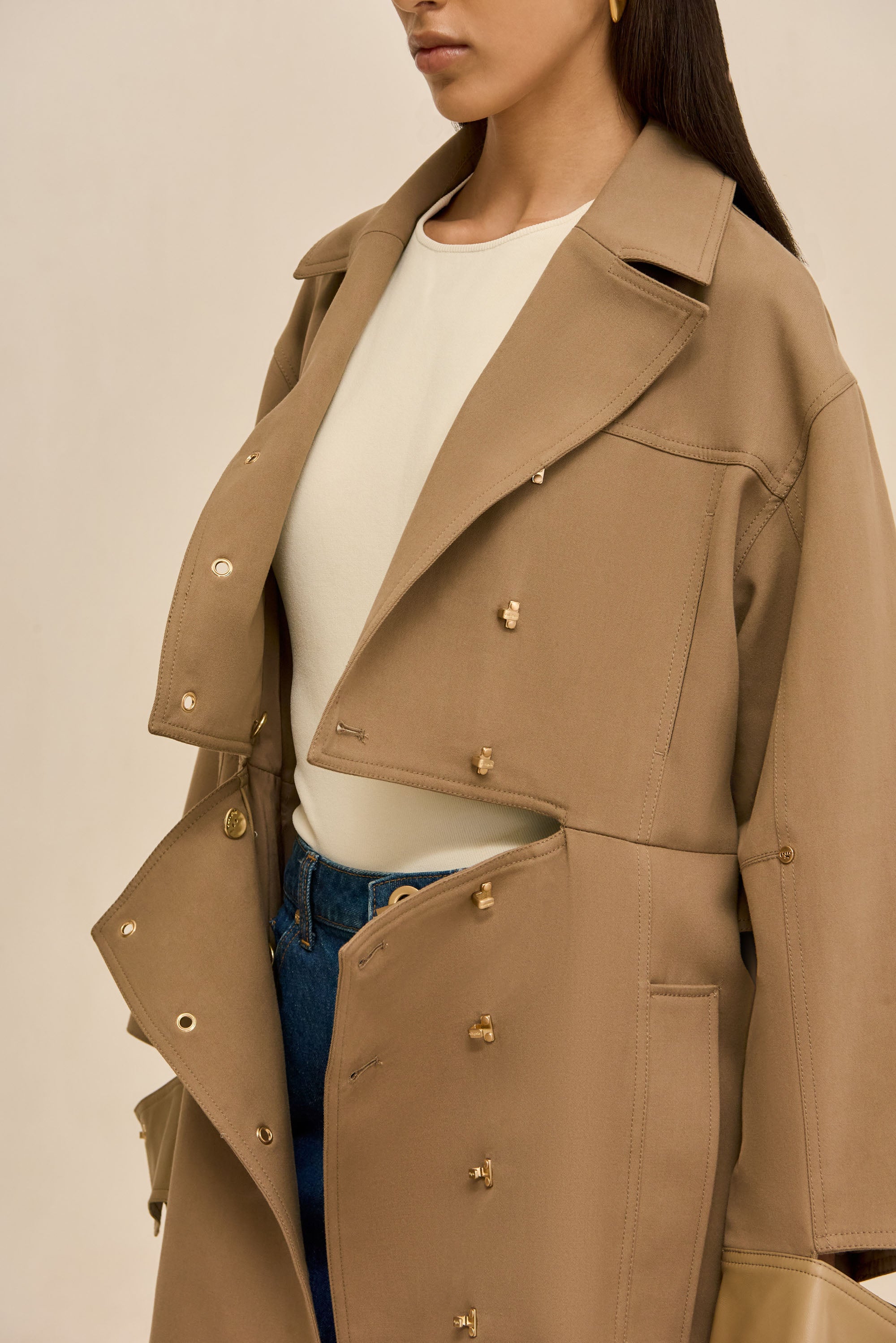 MAGDALENA TRENCH COAT - SESAME – CULT GAIA