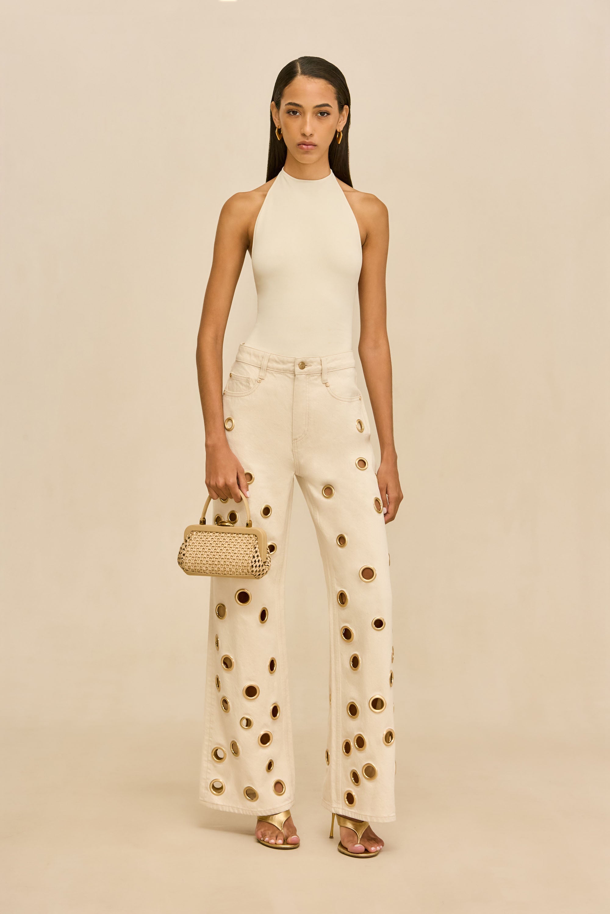 MINNIE KNIT BODYSUIT - OFF WHITE