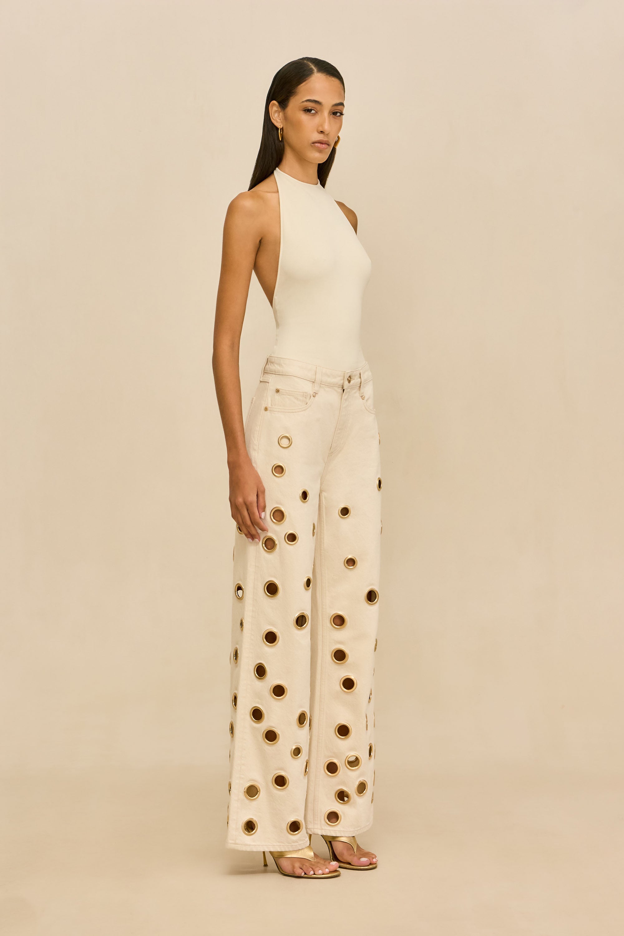 MINNIE KNIT BODYSUIT - OFF WHITE
