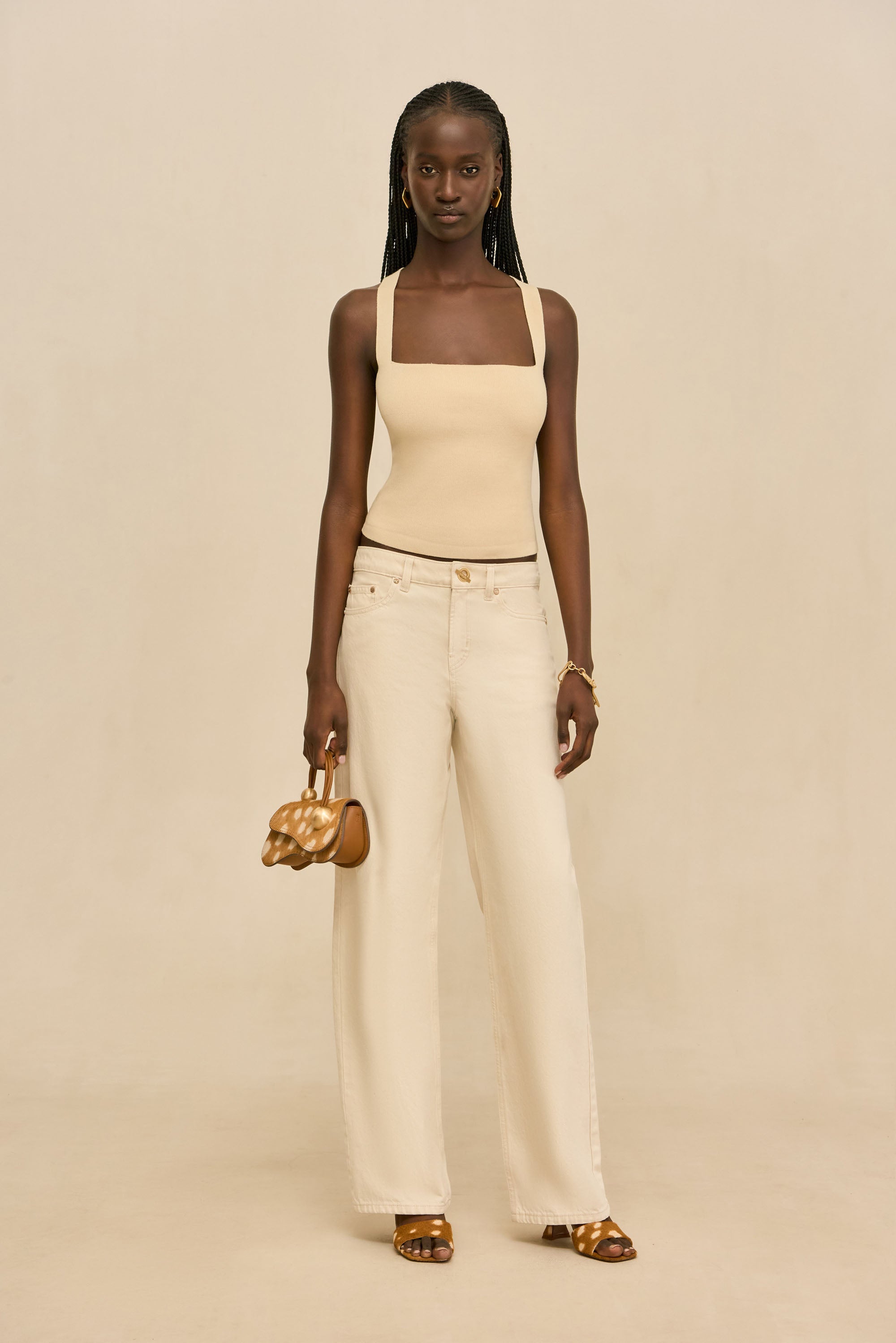 CRAWFORD KNIT TOP - BEACH – CULT GAIA