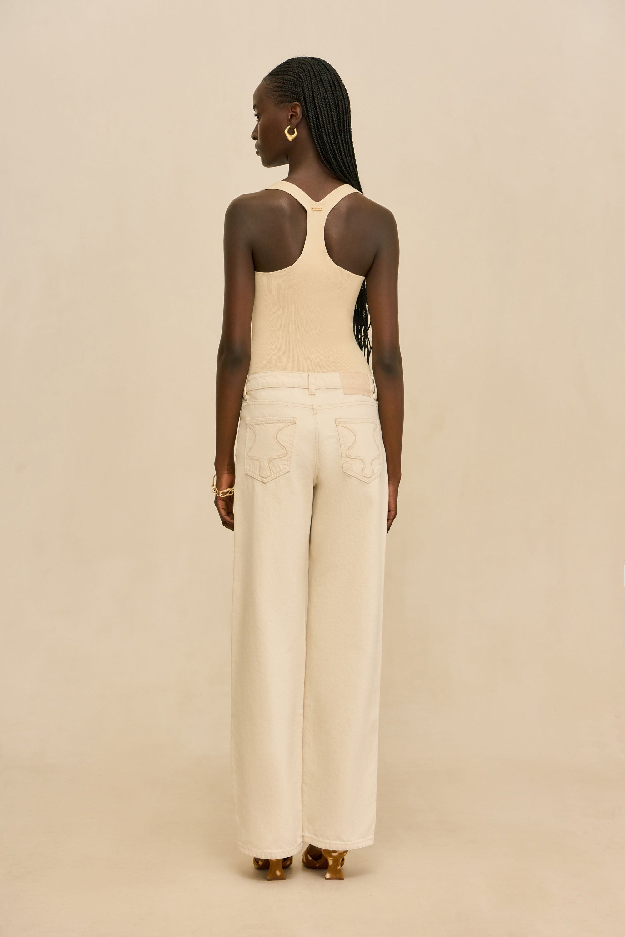 CRAWFORD KNIT TOP - BEACH