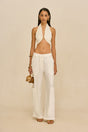 WYNN PANT - OFF WHITE LINEN