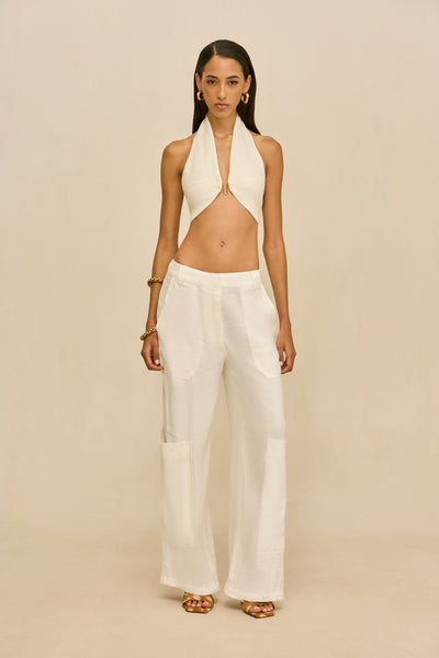 WYNN PANT - OFF WHITE LINEN – CULT GAIA