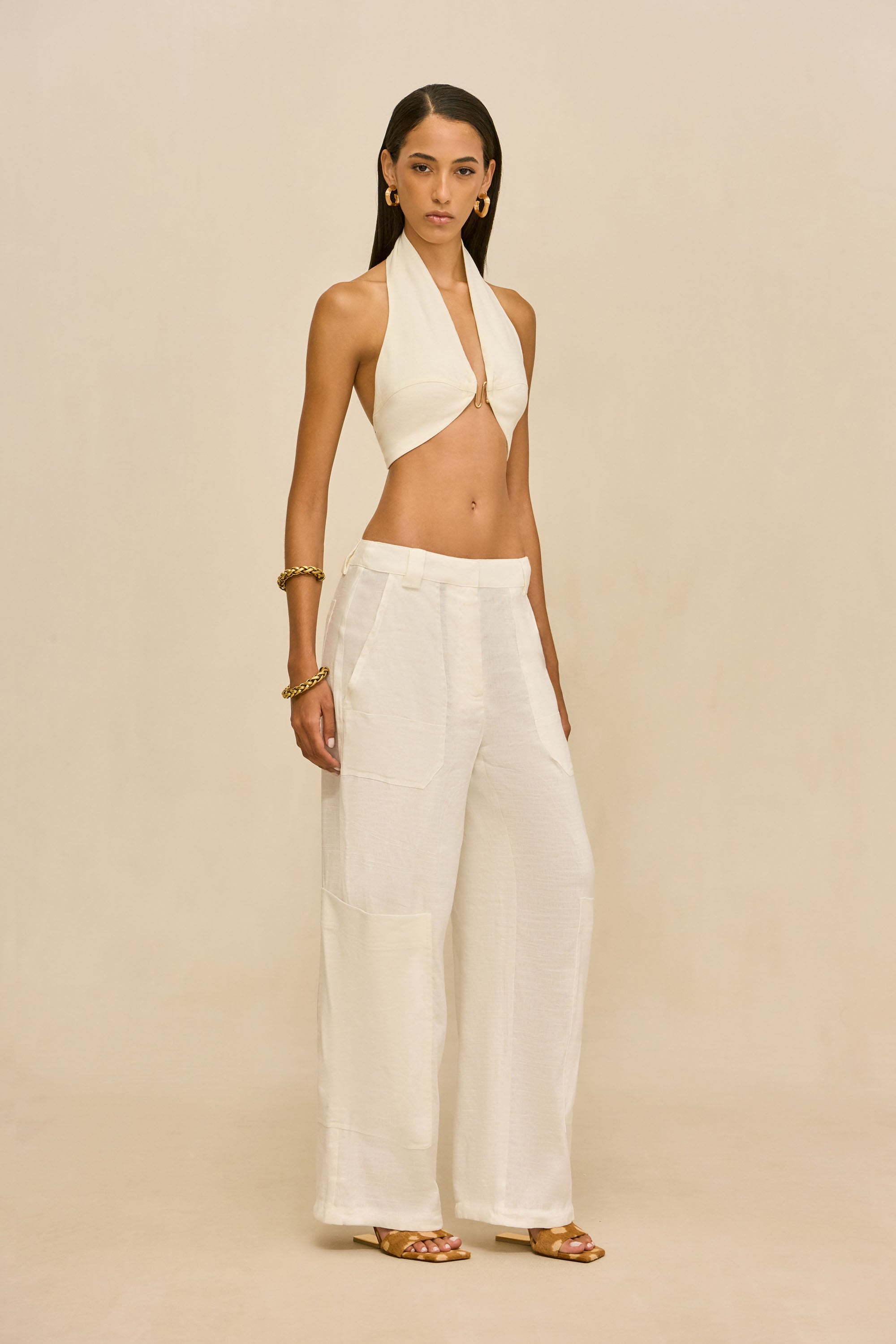 WYNN PANT - OFF WHITE LINEN
