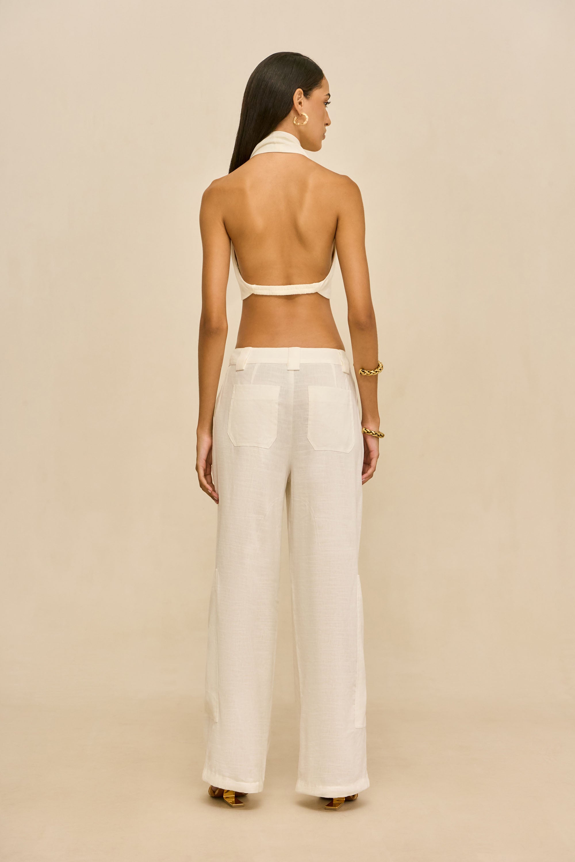 WYNN PANT - OFF WHITE LINEN