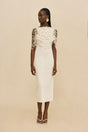 MERI KNIT DRESS - OFF WHITE