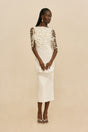 MERI KNIT DRESS - OFF WHITE