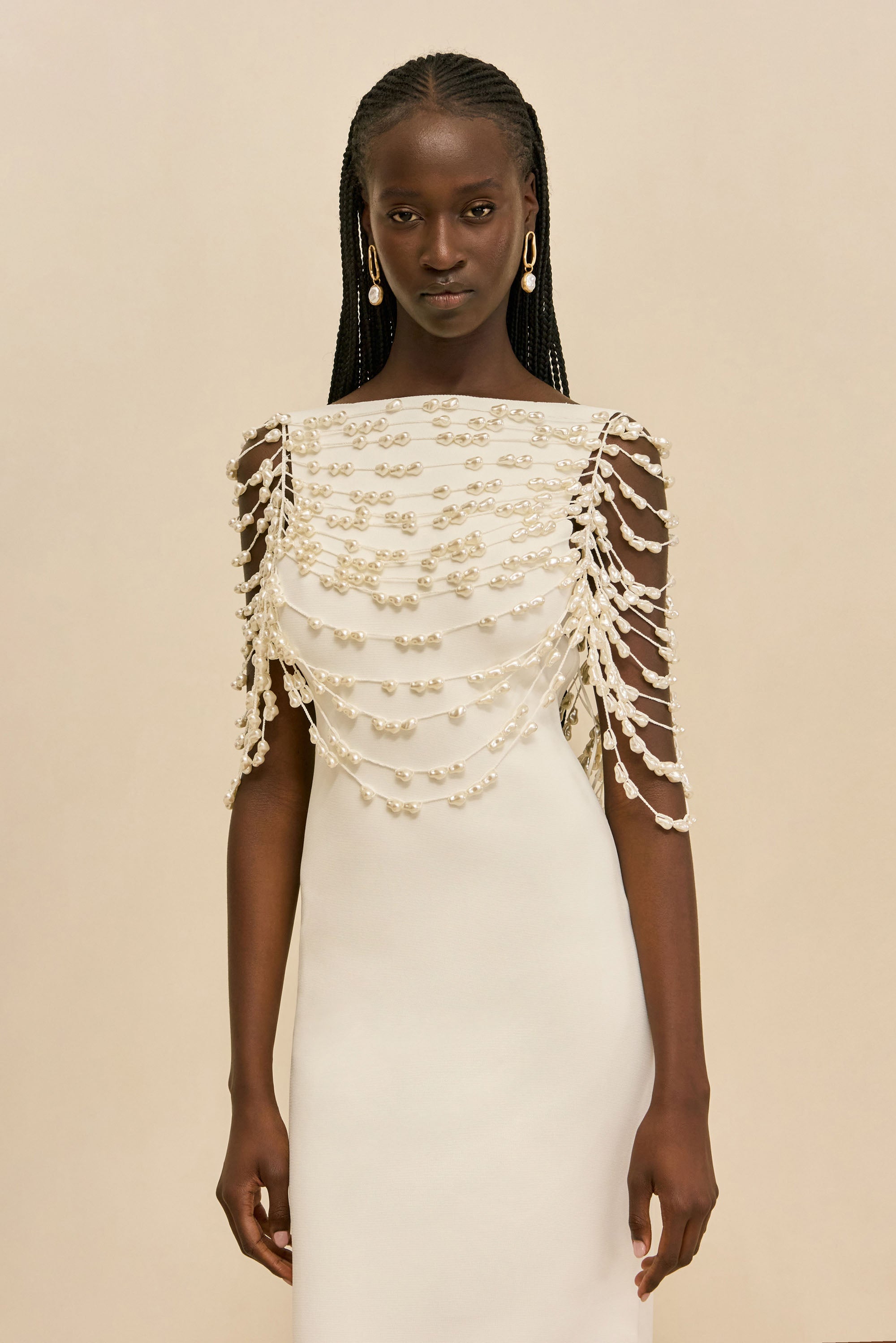 cult gaia white crochet dress ACCALIA CROCHET GOWN