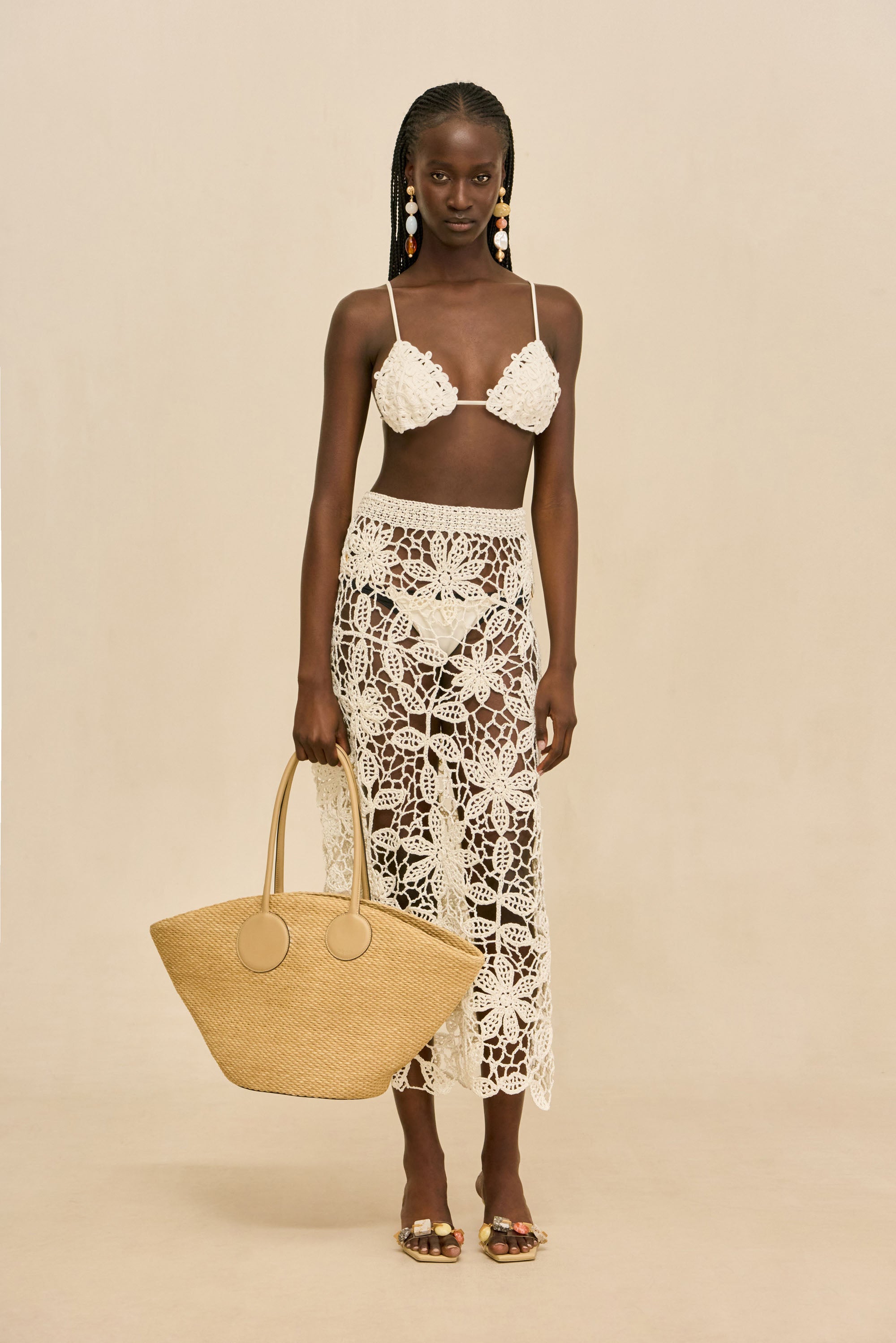 AMINA CROCHET SKIRT - WHITE – CULT GAIA