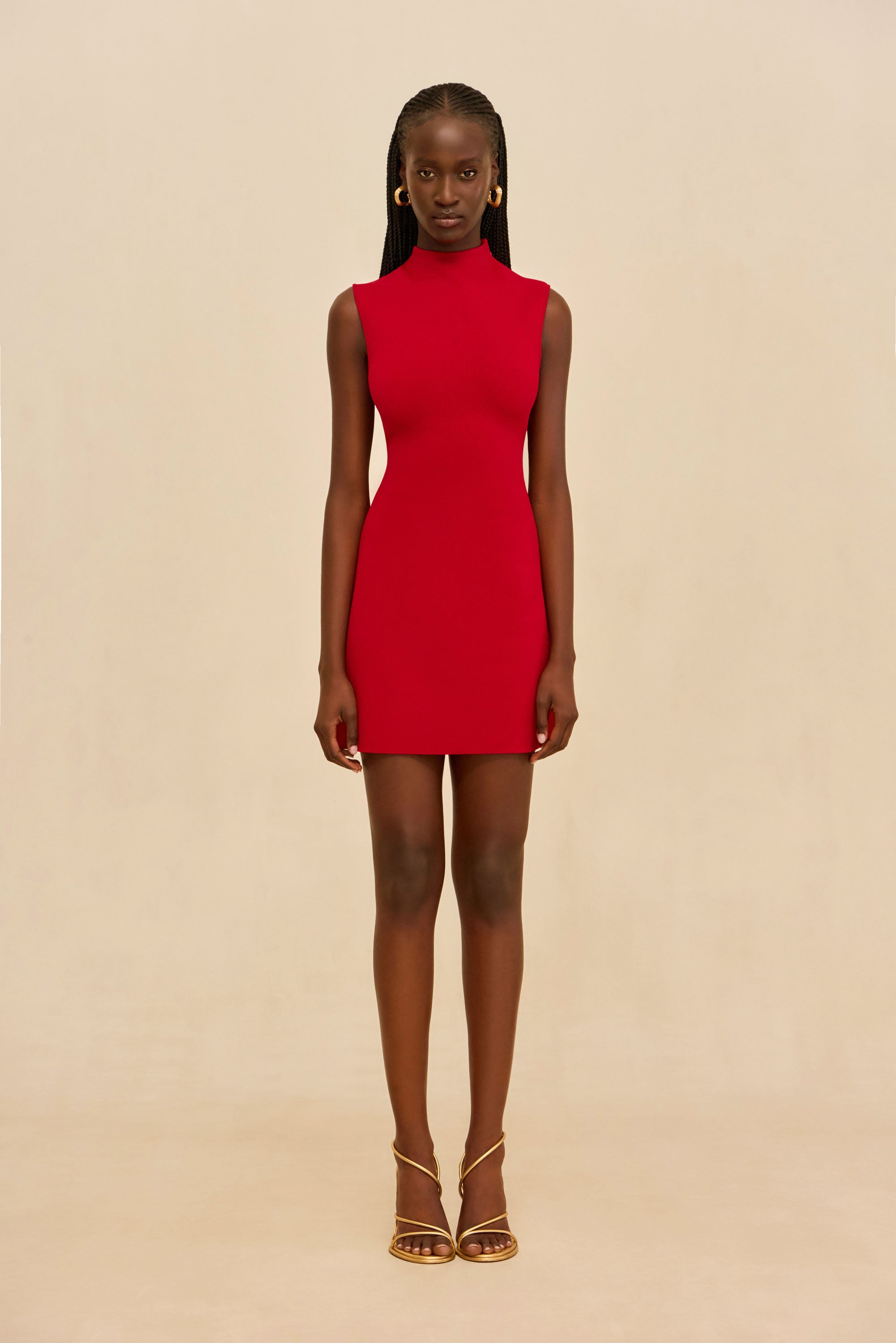 HARLOW KNIT DRESS - MERLOT