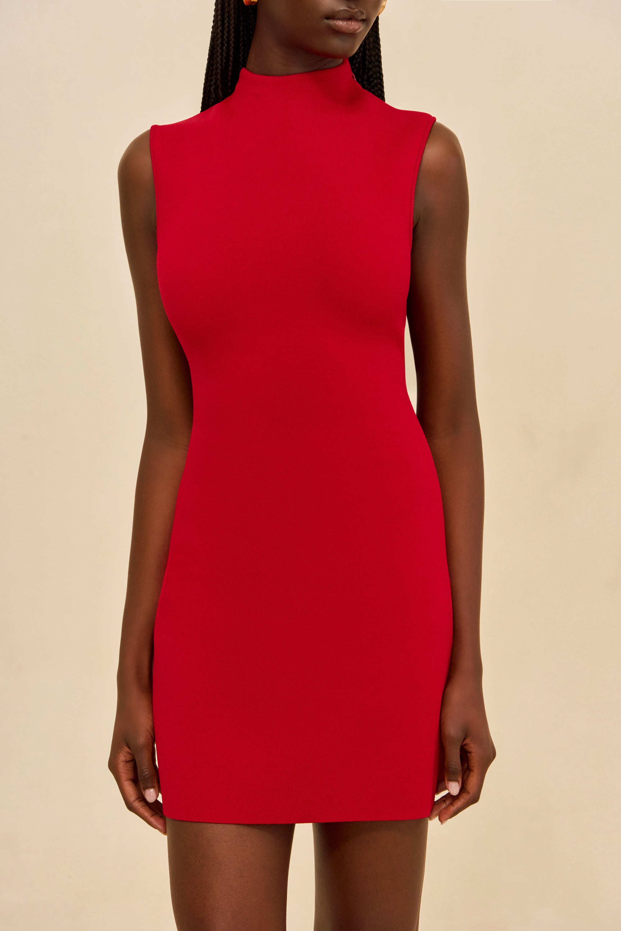 red turtleneck dress Cult Gaia - Harlow Knit Dress