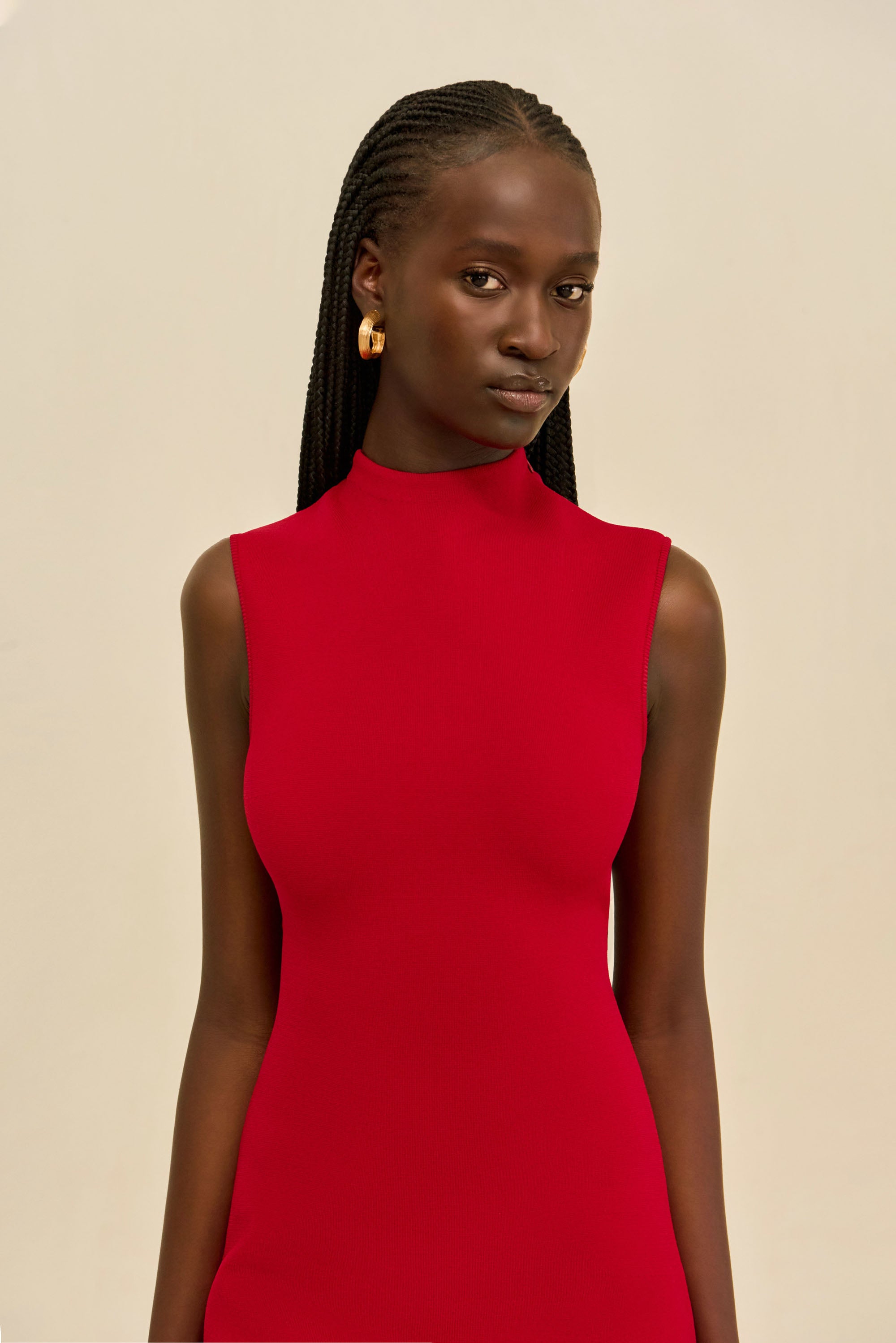 HARLOW KNIT DRESS - MERLOT