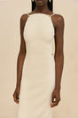 CASSI KNIT DRESS - OFF WHITE