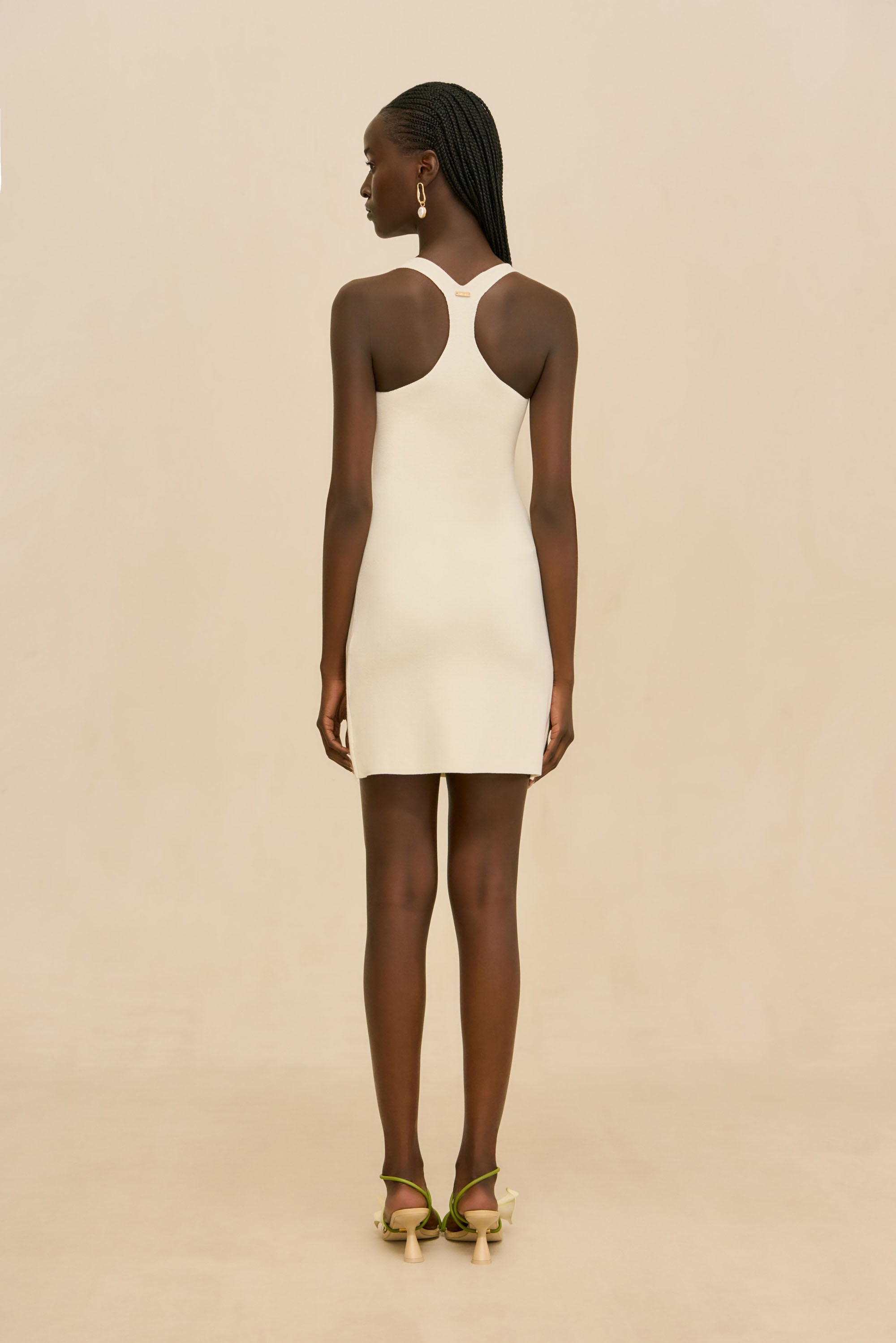SIAM KNIT DRESS - OFF WHITE