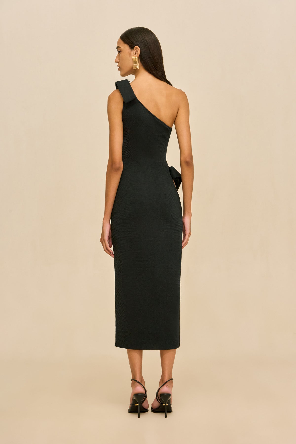 BLENDA KNIT DRESS - BLACK