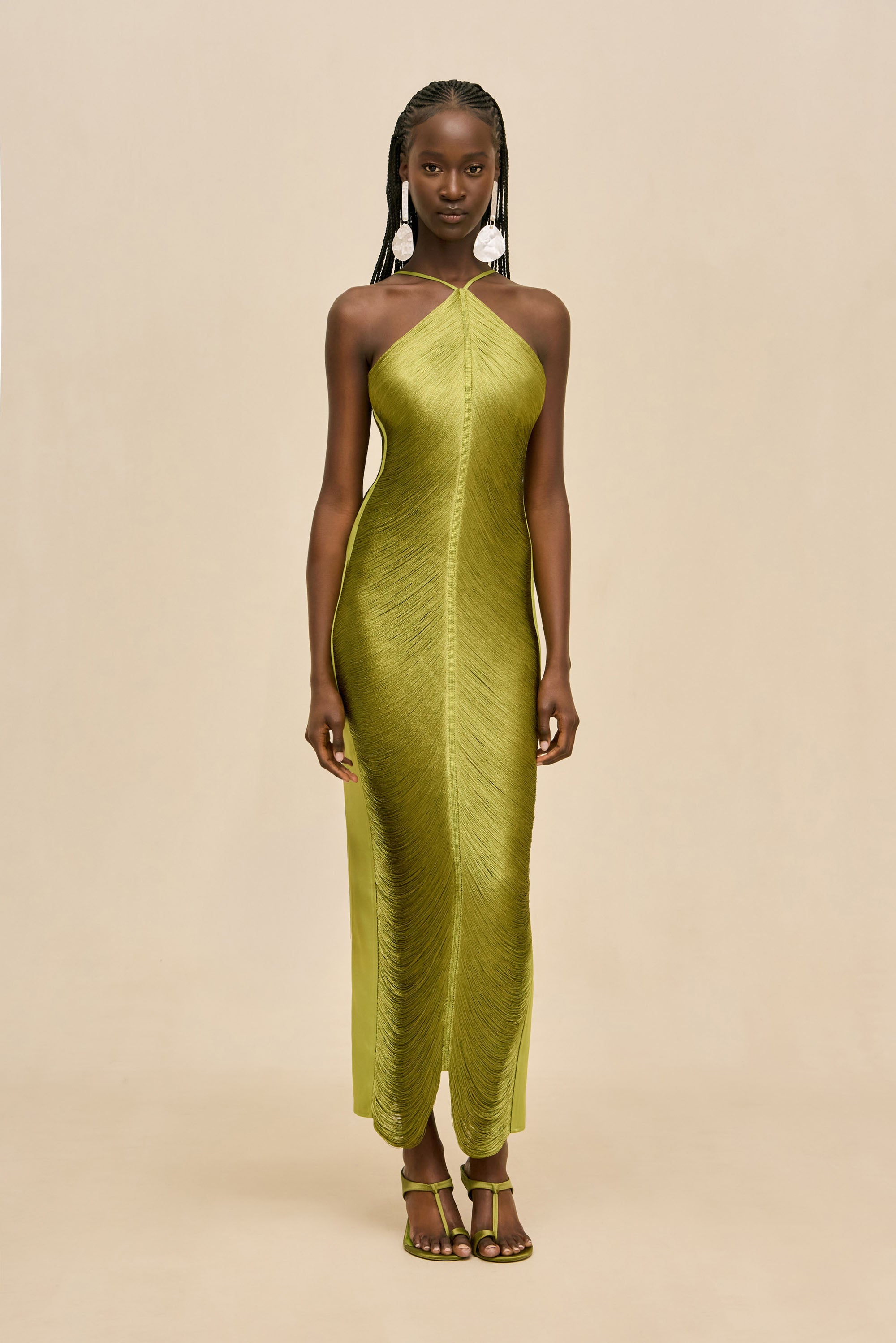 RENATA GOWN - CHIVE