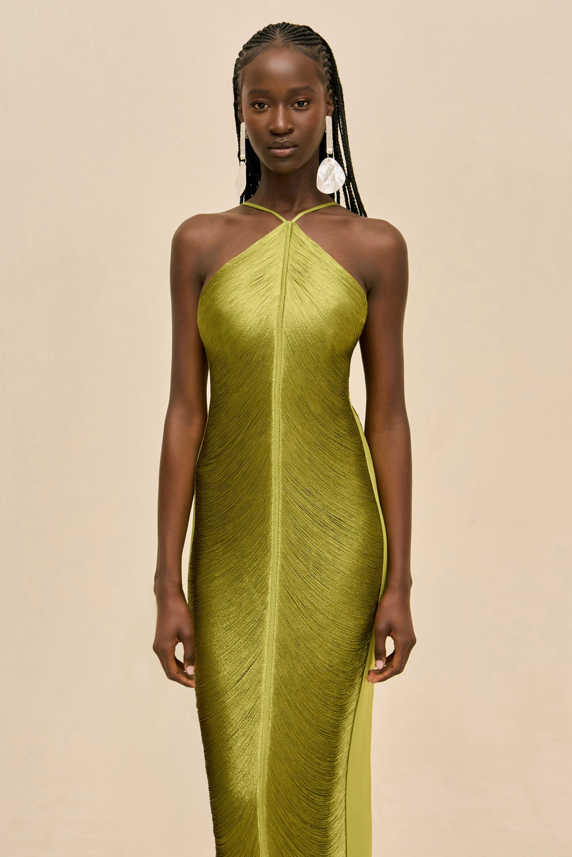 RENATA GOWN - CHIVE