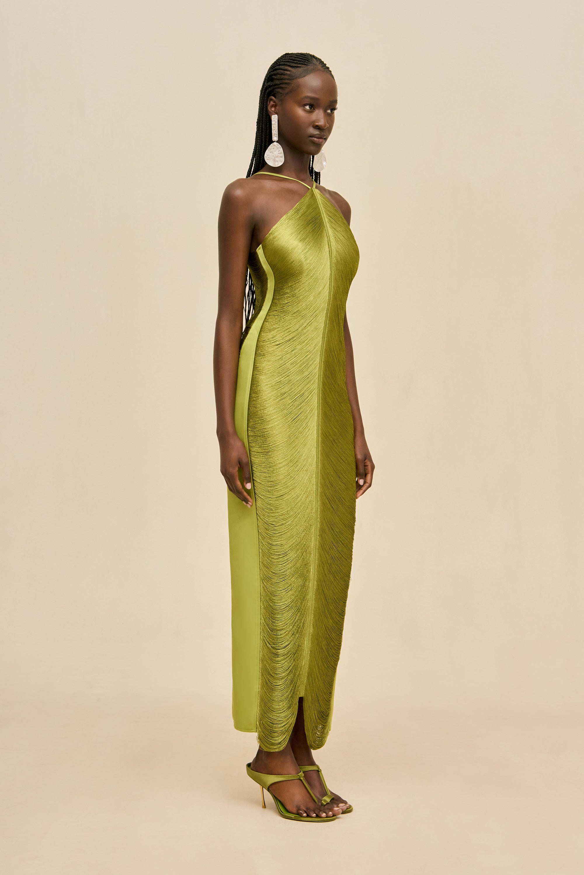 RENATA GOWN - CHIVE